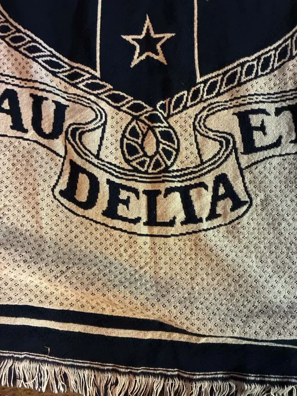 Pure Country Weavers Tau Delta Eta Greek Fraternity Woven Cotton Throw Blanket